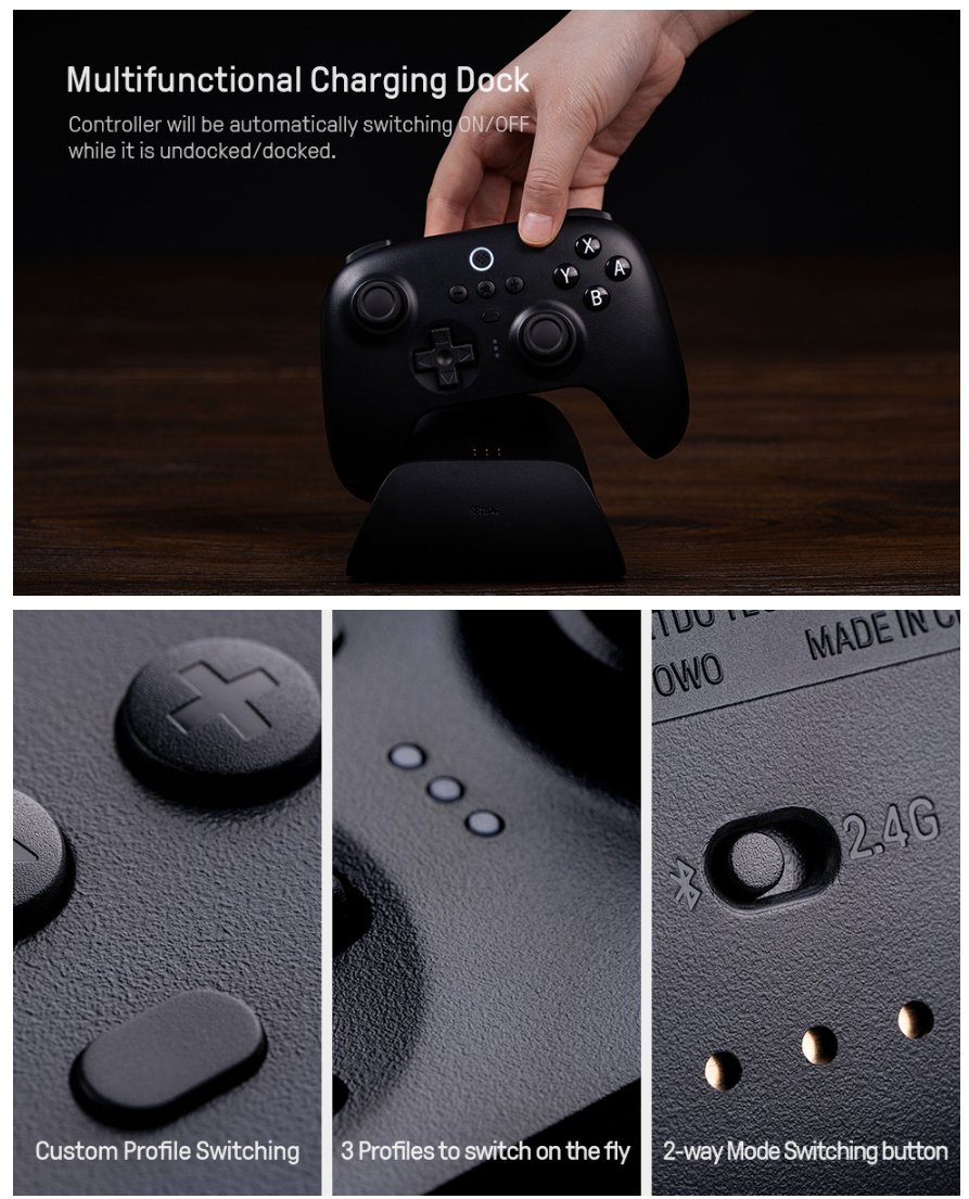 Wario64's tweet photo. 8Bitdo Ultimate Bluetooth Controller with Charging Dock, Wireless Pro Controller with Hall Effect Sensing Joystick, Compatible with Switch, Windows and Steam Deck is $62.99 on Amazon after listed coupon 

Black https://t.co/AbUI76Rvur
White https://t.co/IZ45AGVdht #ad https://t.co/gOxiEXZCfy