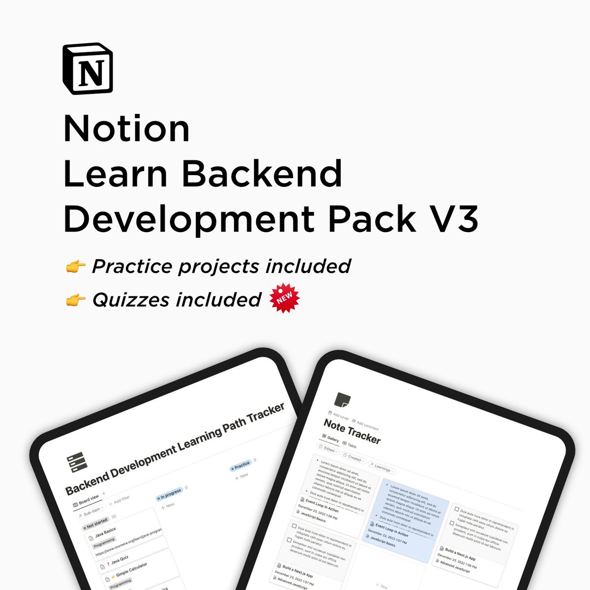 sesigl's tweet image. I interviewed over 70 backend engineers in the last 2 years.
I created a Notion based "Learn Backend Development Pack V3" that contains a learning path to become a backend dev based on ONLY FREE resources.
Retweet and reply with "free" and I'll DM it to you.
(need to follow)