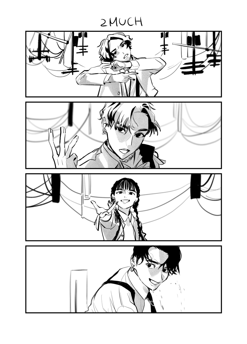 #龍宮城_2MUCH 
リリイベで最強になったので、MVの好きなところ描いた!!! 