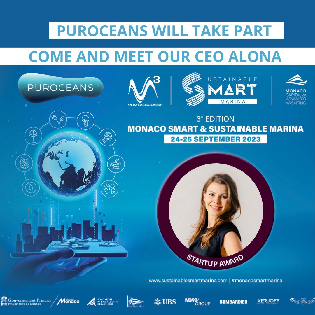 Meet our CEO Alona Stepanova on the 24-25 September in the Smart &amp; Sustainable Marina 2023 Rendez-vous. See you in Monaco! 🇲🇨🌊🫧
#Monacosmartmarina #Innovation #MonacoAdvancedYachting #SmartMarina #Monaco <a href="/SmartyachtingM/">Monaco Smart & Sustainable Marina</a> <a href="/yachtclubmonaco/">Yacht Club de Monaco</a>