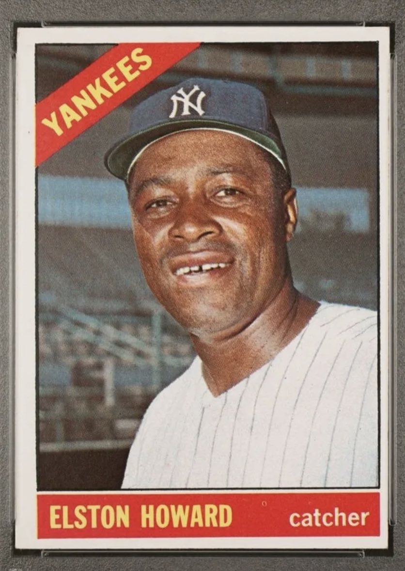 Elston Howard 1966 Topps #Yankees #RepBX