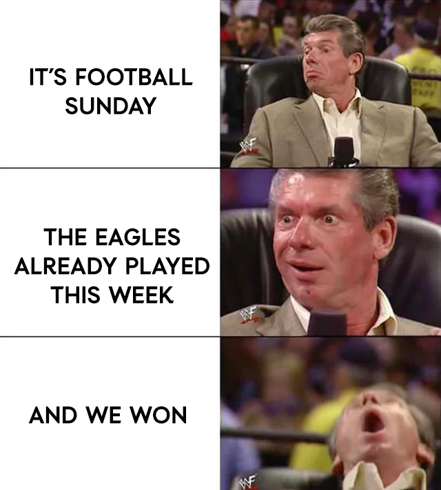 Eagles's tweet photo. Something feels a little different about today 😏 https://t.co/R5KUFhoNPo