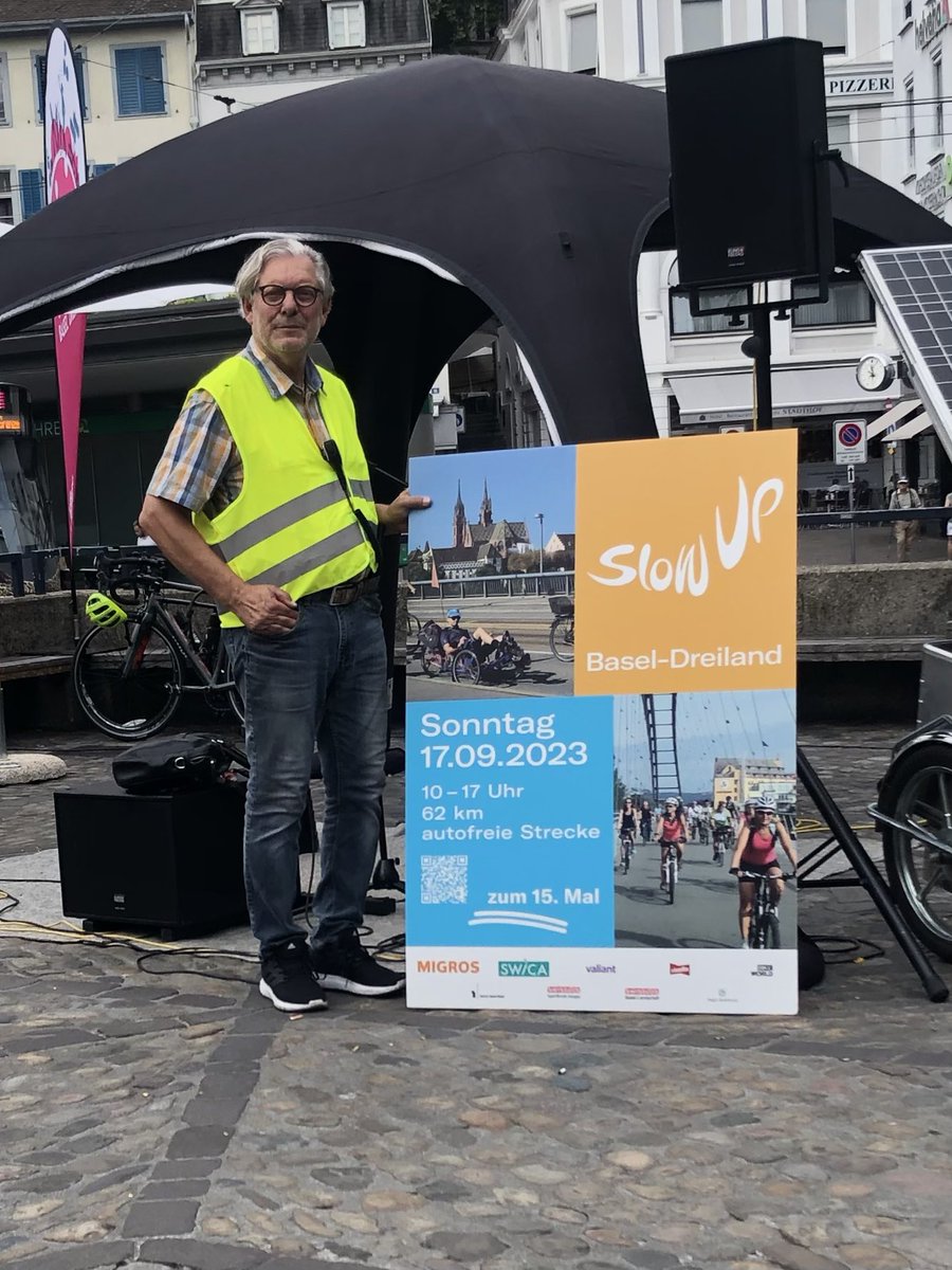 #SlowupBaselDreiland als grösster grenzüberschreitender Begegnungstag in Europa mit 60‘000 Teilnehmenden: danke #ManuelFriesecke #JeanFrey #BeatJans #KathrinSchweizer #TobiasBenz #PascaleSchmidiger