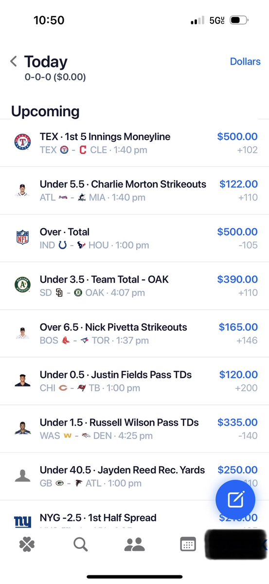 MWJBets's tweet image. Absolutely pumped for week two, we've got a lot of action today! 
#GamblingTwitter
Tail at your own risk, the lines move fast