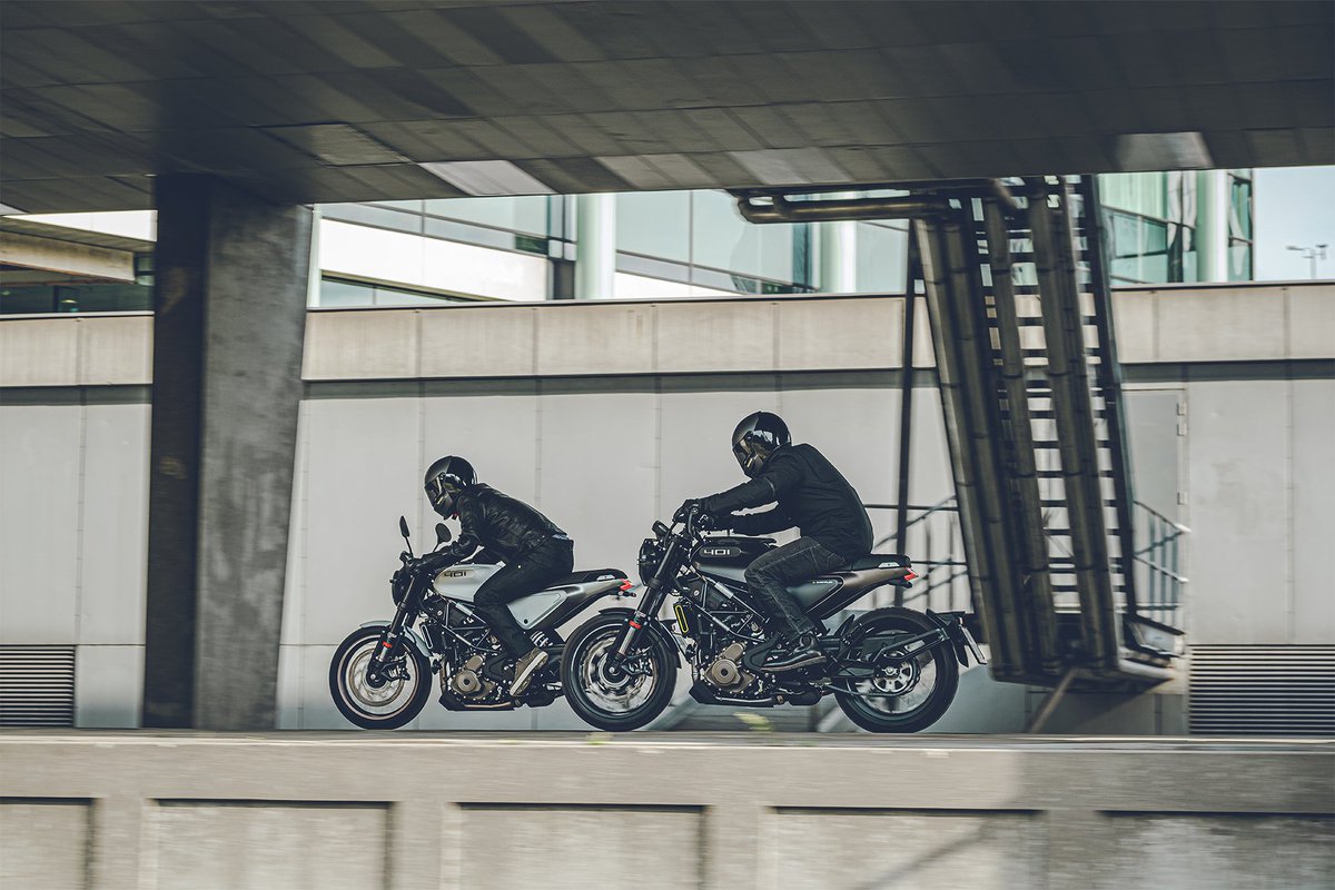The Svartpilen 401 and Vitpilen 401 – the dynamic duo that takes urban riding to the next level.

Our rugged single-cylinder machines tackle the concrete jungle with style and ease.

#HusqvarnaMotorcycles #RideHusky #GoRide #Vitpilen401 #Svartpilen401