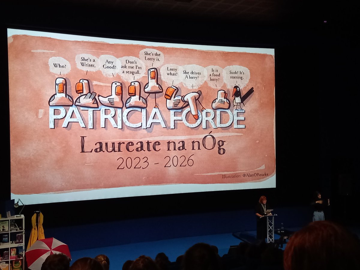 'Creativity comes with risk' - @LaureatenanOg Patricia Forde ✏️📚 #CBIConf23 #RiskandReward