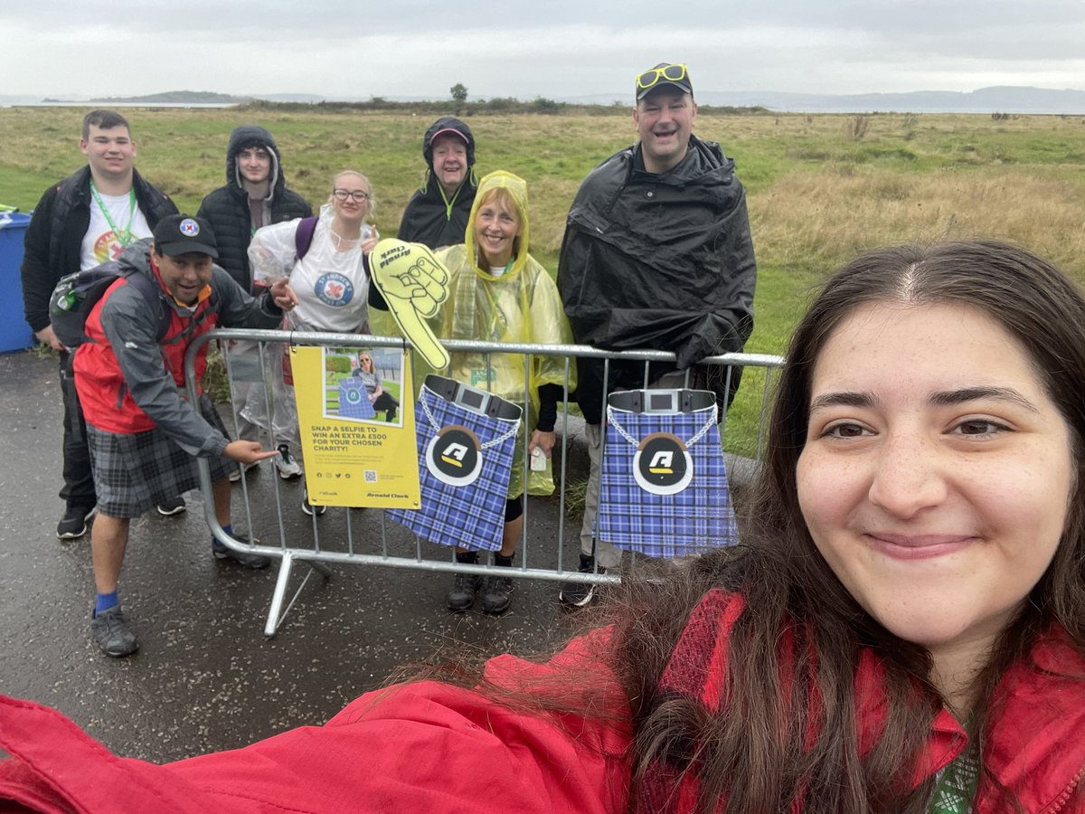 Soaking now from the rain but hey @ArnoldClark it’s the last Kiltwalk of the year! Walking for @StAFirstAid as usual with 5 miles to go! 🙌🏻 #KiltwalkEdinburgh #Kiltwalk2023 #ACKiltwalkComp