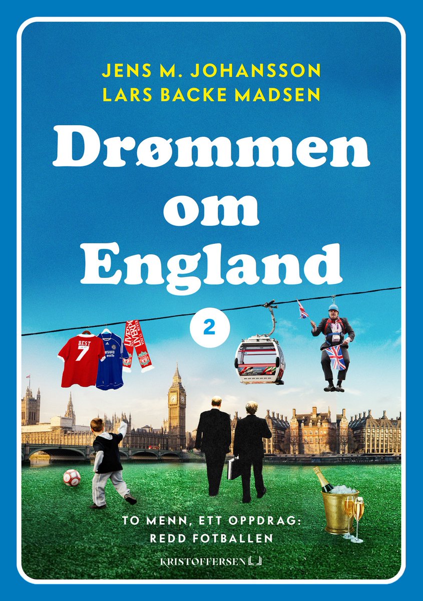 Jens og jeg dro til England for å skrive oss inn i norgeshistorien. Hvordan det gikk, kan dere lese i boken kommer ut i oktober.