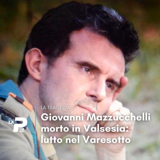 Ieri e' tornato alla Casa del Padre Giovanni Mazzucchelli, Capo nel Gruppo #Scout FSE Induno Olona 1.

Ci uniamo in preghiera alla sua famiglia, e a tutti i suoi compagni di Strada:

prealpina.it/pages/tragedia…