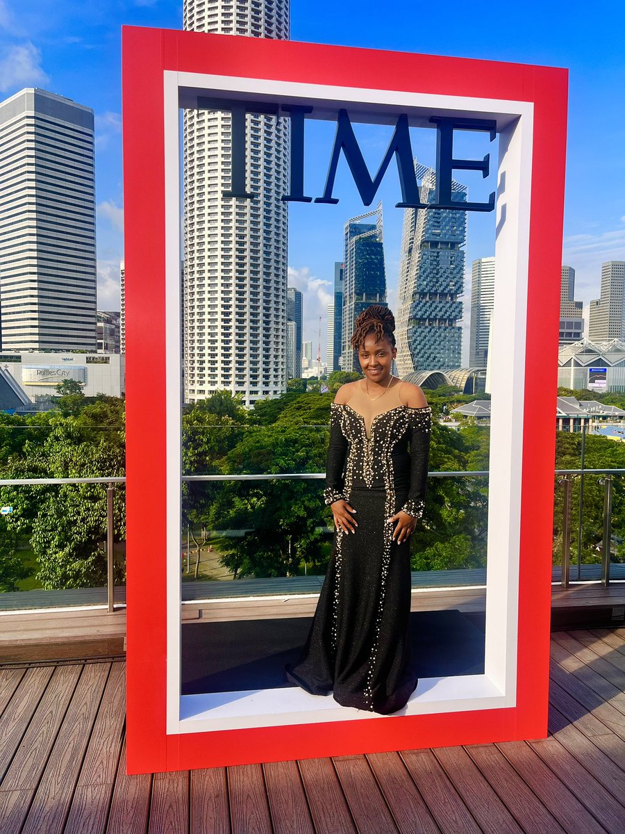 lizwathuti's tweet photo. It’s TIME! Truly a TIMEly and TIMEless moment. Thank you @TIME for the honour in Singapore 🇸🇬 tonight. ❤️ https://t.co/iJzTnB4RxT