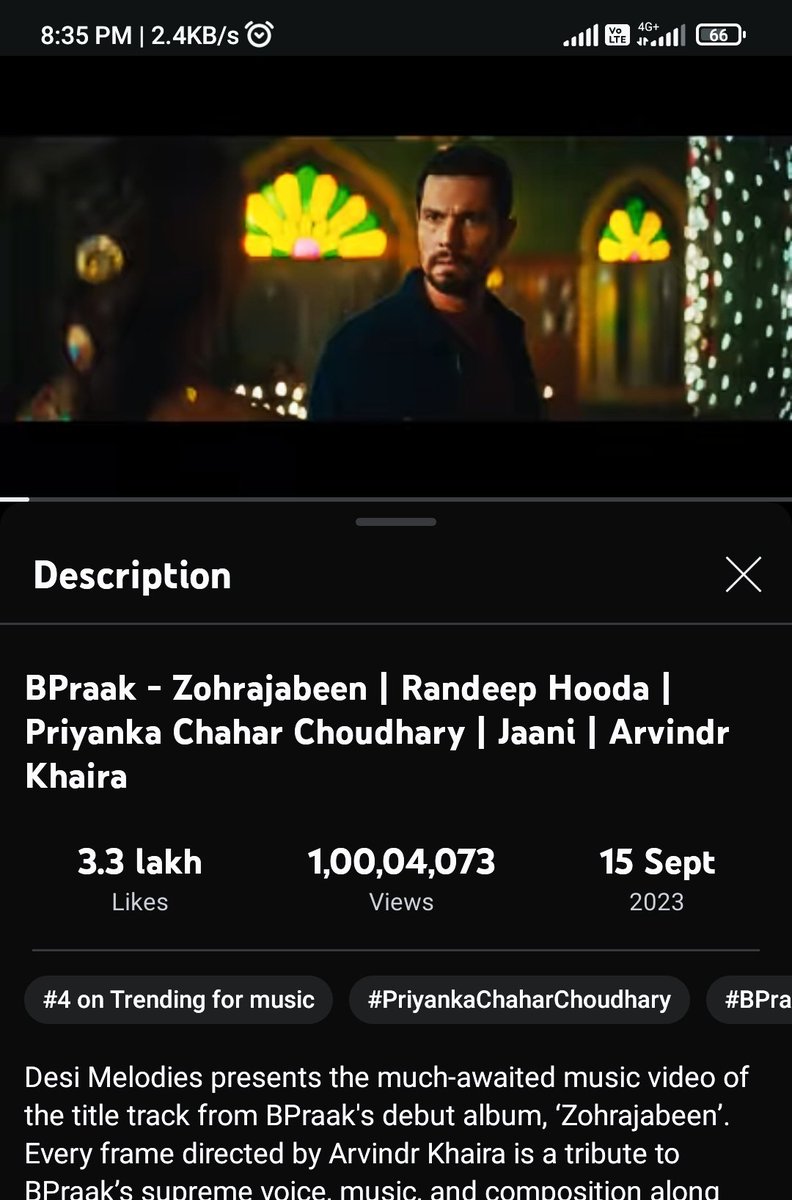 Virendra930579's tweet photo. Finally Guyz  10 million views on 
#Zohrajabeen 

Trending at no.4

 3.3 lakh likes ❤❤

42k comments 🔥🔥

#PriyAnkit  #PriyankaChaharChoudhary

@TeamPriyankaFC_   @TeamPriyankitFC  
@marija2716 @Priyanka_stan @heyYou1__
@BiggBossEyesss @DarGaeKya @ArpiArpi19 @Ansh__x__tweets https://t.co/0o9FmobB3u