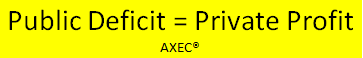 AXECorg's tweet photo. @BrookingsEcon @WilliamGale2 @CNBC @charlottemorab #HowItWorks
The 3-sector #ProfitLaw Q≡(G−T)+(I−S)+Yd implies #PublicDeficitIsPrivateProfit. #DeficitSpendingMoneyCreation is a #FreeLunch for the #Oligarchy. Their #FinancialWealth grows with #PublicDebt, becoming their #Interest #CashCow. This is the #LifeFormula of #USA. https://t.co/BEbexa1WqV
