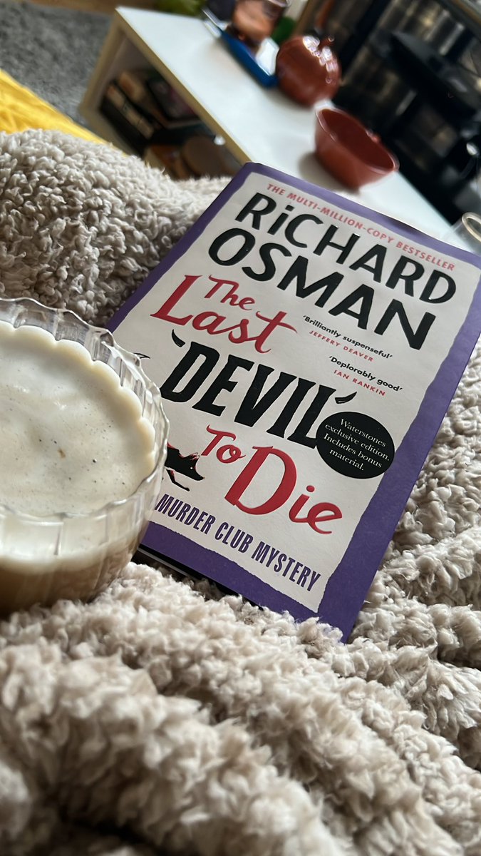 eilatan_senoj's tweet photo. We love new Thursday Murder Club days 📖 🙌🏻 
Am I going to drop whatever book I’m currently reading to start this one immediately? Absolutely.
#TheLastDevilToDie 🦊 https://t.co/sQpJ21WPaK