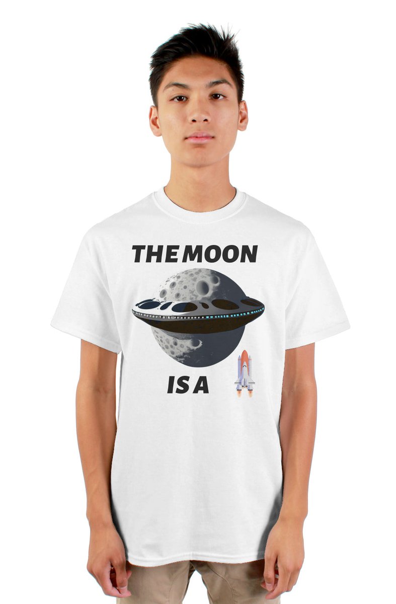nebulaprints95's tweet photo. Goodmorning fellow people of earth!! Do you believe in some conspiracies? Is the #moon a 🚀?  This is the start of our conspiracy collection!  #alien  #conspiracy #shopify # https://t.co/sqQKCNOhzj