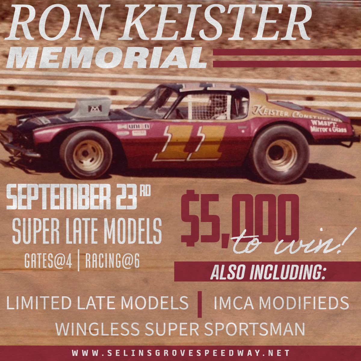☔️CANCELLED☔️ With showers forecasted we are unfortunately going to have to cancel todays Jim Nace Memorial. No makeup date. BUT next years 358/360 event will now pay $10K TO WIN! AND We will move the Limited Late Models, Wingless Super Sportsman & add the IMCA Mod’s to 9/23.