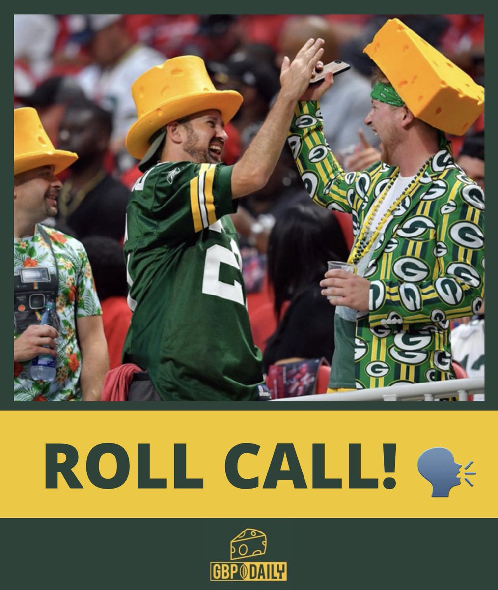 GBPdaily's tweet photo. GAMEDAY ROLL CALL! 🗣️ 

What town/city are YOU watching the game from today? 👀🫵

#Packers #GoPackGo https://t.co/Bv1qS3C6yV