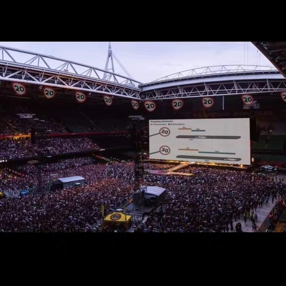 Principality stadium to be used by <a href="/WelshGovernment/">Welsh Government</a> to hold speed awareness courses from today onwards 👀