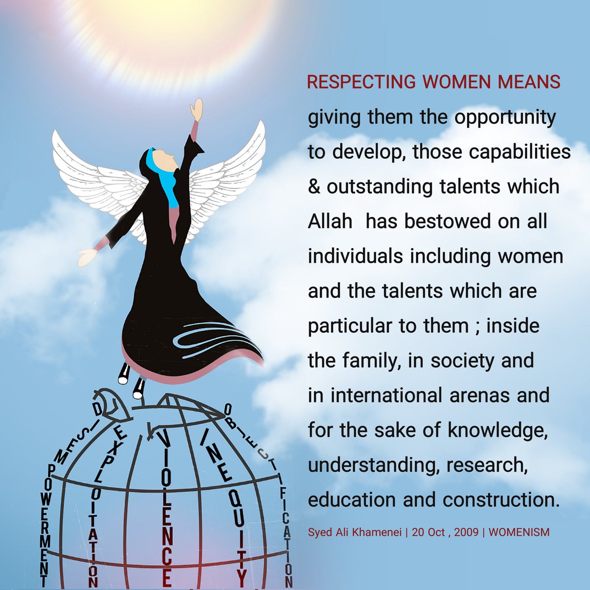 Womenism1's tweet photo. ☀️ RESPECTING WOMEN MEANS !!! 

#Womenism

Educating Women about their Status, rights and responsibilities 

Follow us on :

🌹Telegram Channel
https://t.co/xjBEgQzxL0
🌹Twitter Account
https://t.co/ujUSTbtjNt
🌹WhatsApp Group  
https://t.co/fMnPMAh9g8 https://t.co/O2CfIEu6lw