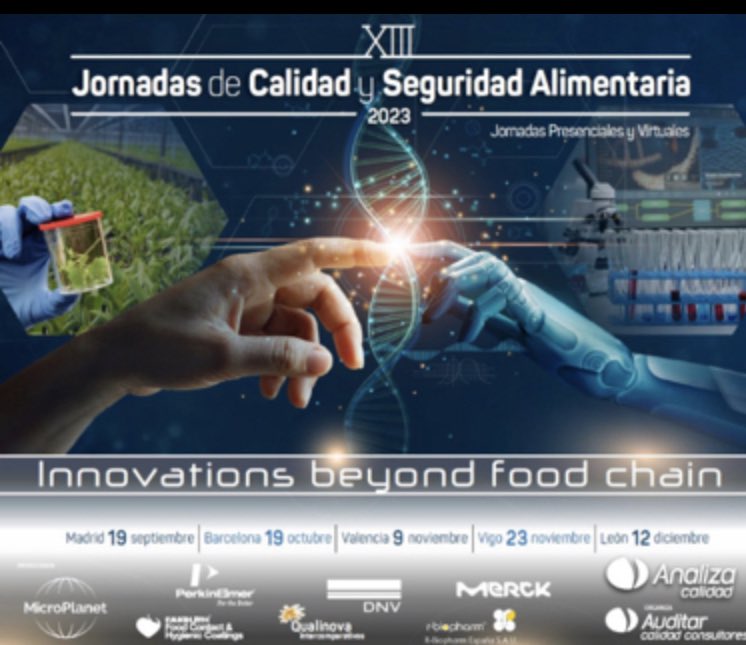 LuisMGallego's tweet photo. #Food #Feed #Water #Waste #Residue  #ReferenceMaterials #FingerPrint #Customers #FoodContact #HygienicCoating #OrganicFood #PestControl #CircularEconomy #FoodFraud #MSC #FOS #Sustainability #FoodSafetyCulture #FoodExport #SAE #OhmicMethods #TemperatureValidation

#JornadasAnaliza https://t.co/hBBi2bHXDH