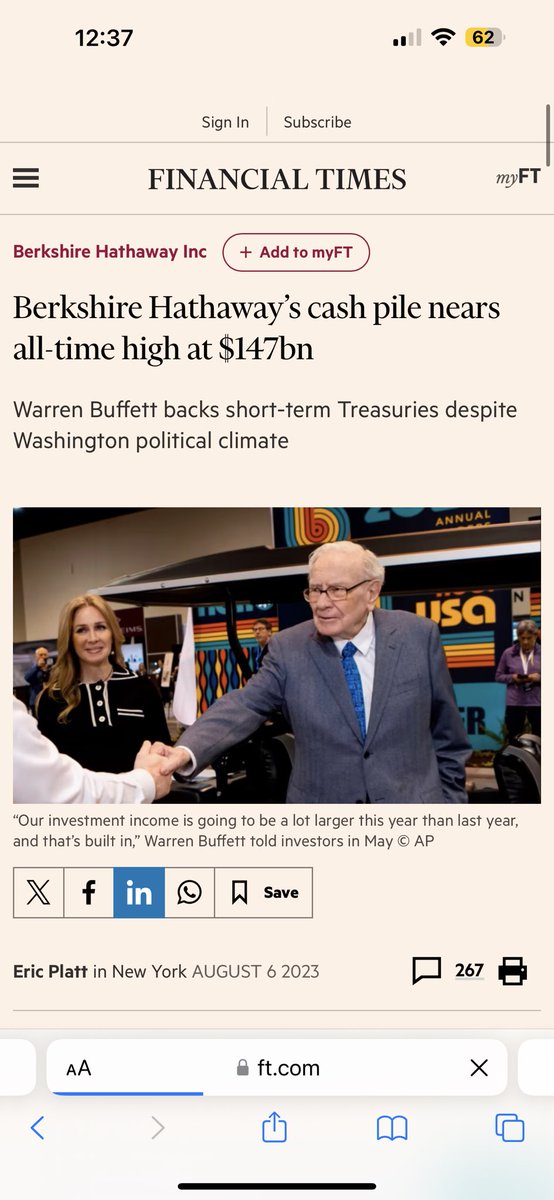 RealPabloHeman's tweet photo. Why is Warren Buffett sitting on record cash?! Is his system of value investing naturally signaling the market is overvalued here?! I am seeing two possible Double Top scenarios with both $MSFT and $SMH the Semiconductor ETF. Both are looking like they could play out the Bitcoin kind of Double Top (2021). We probably get one more leg up in a Blow Off Top in #NASDAQ before a major bear market sets in. #crypto #Bitcoin #investing