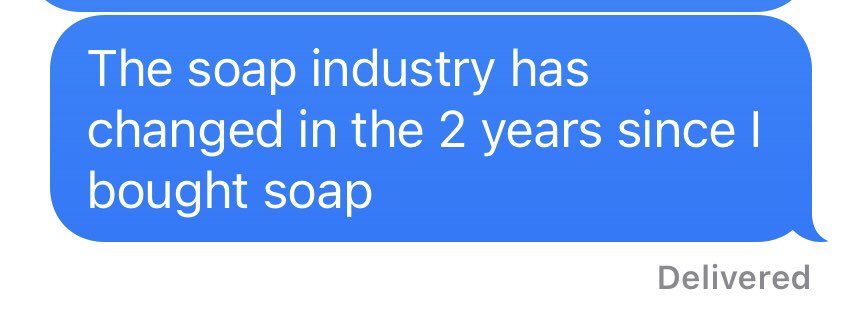 FaxMarley's tweet photo. whatever happened to the good old days when I could order an 8 pack of 50 oz softsoaps for under $20. We have ruined this earth https://t.co/t8JOKtHcIh