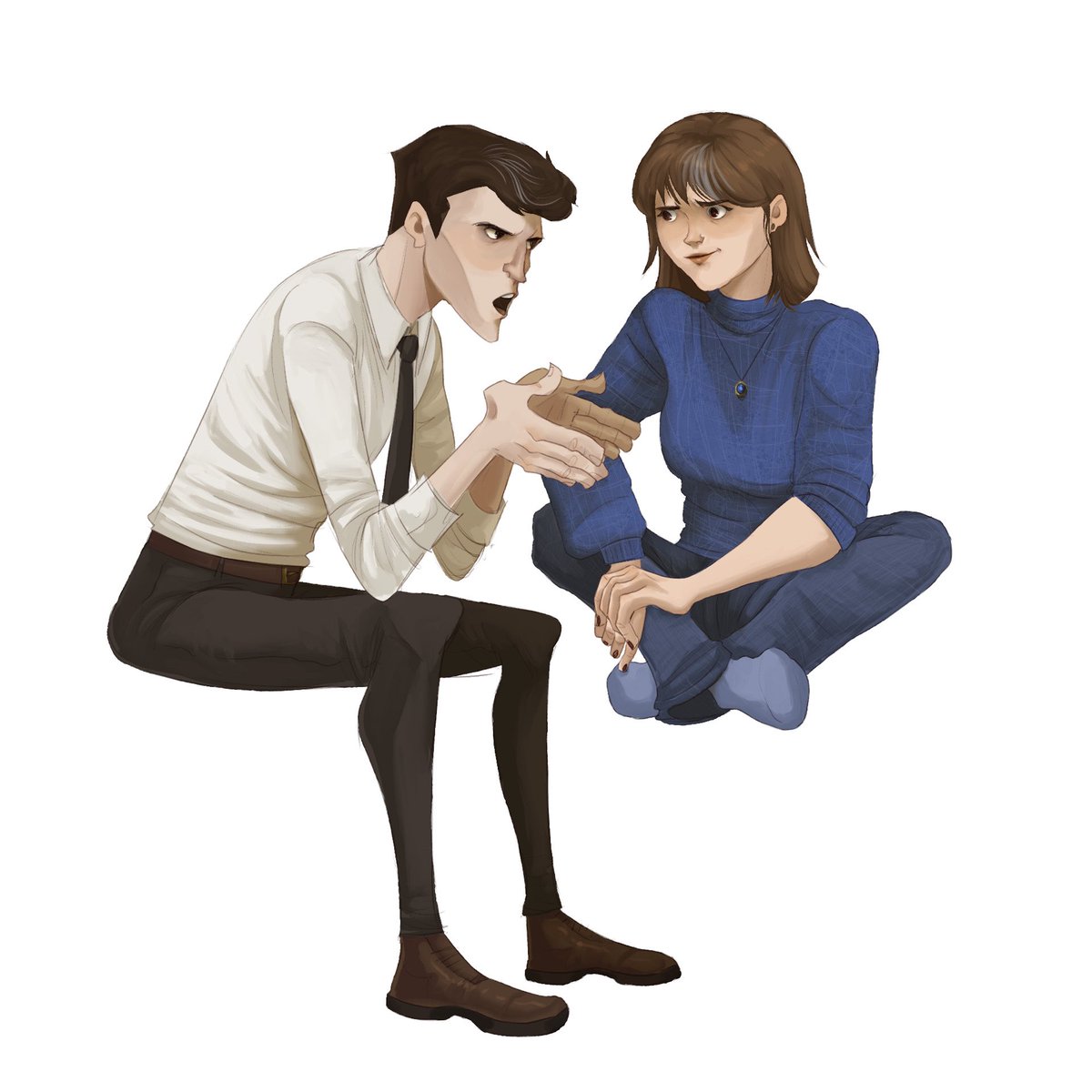 She likes to listen to him rant

 #SaveLockwoodandCo #ClusterCaseReveal #LockwoodandCo #LockwoodandCofanart #Locklyle