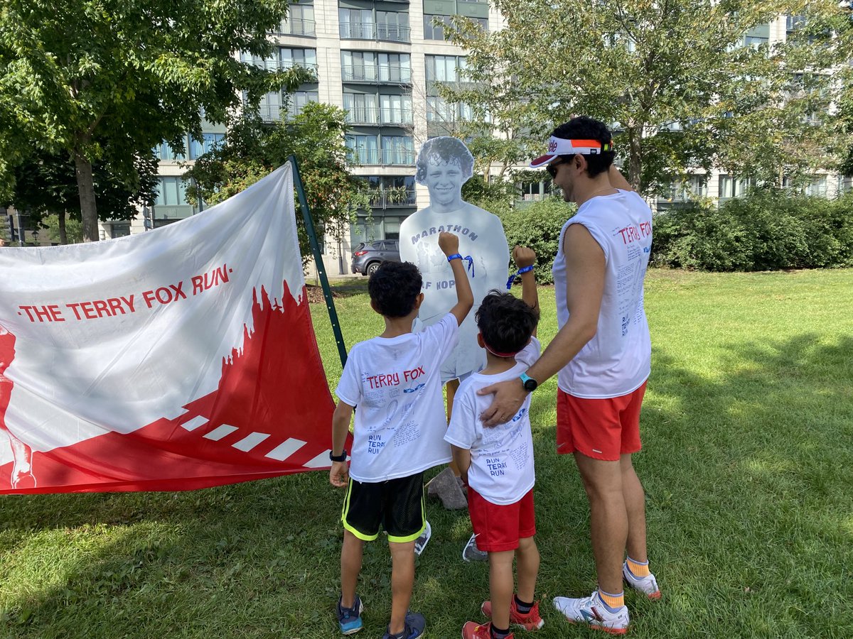 Dear Terry, we will never stop running for you and people living with cancer. Thank you for your support ⁦@TerryFoxCanada⁩ ⁦@tfri_research⁩ ⁦@CRCHUM⁩