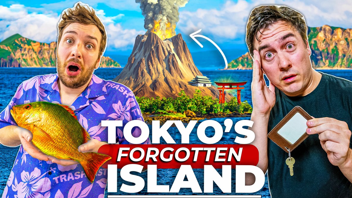 (*NEW Video*) I Survived 48 Hours on Tokyo's HIDDEN Desert Island

Wacky Weekend is BACK!
Connor &amp; I jet off to Tokyo's biggest island to discover what life is like in the Pacific island chain.
Spiders, volcanoes &amp; Japan's WORST smelling dish await us.
🍿 youtu.be/Z66XK3zu5Fs?si…