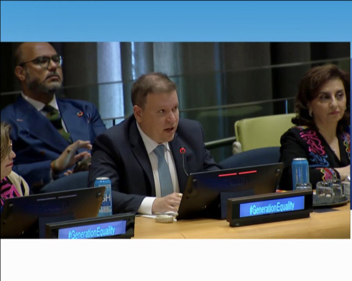 “Finland is working to bridge the digital gender gaps in access, skills, leadership, education and employment. In low-income countries only one in five women are online”, says Minister <a href="/VilleTavio/">Ville Tavio</a> at the #GenerationEquality Midpoint Moment.