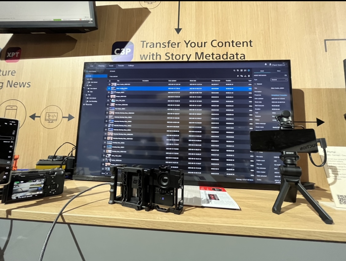 sonyproeurope's tweet image. Live from IBC! Ci Media & C3P - streamlining camera-to-publishing for busy production teams - C3P auto-syncs camera content with Ci/HIVE, adds custom metadata. Ci: Secure, team-friendly content management platform with curated views for easy collaboration. #IBC2023