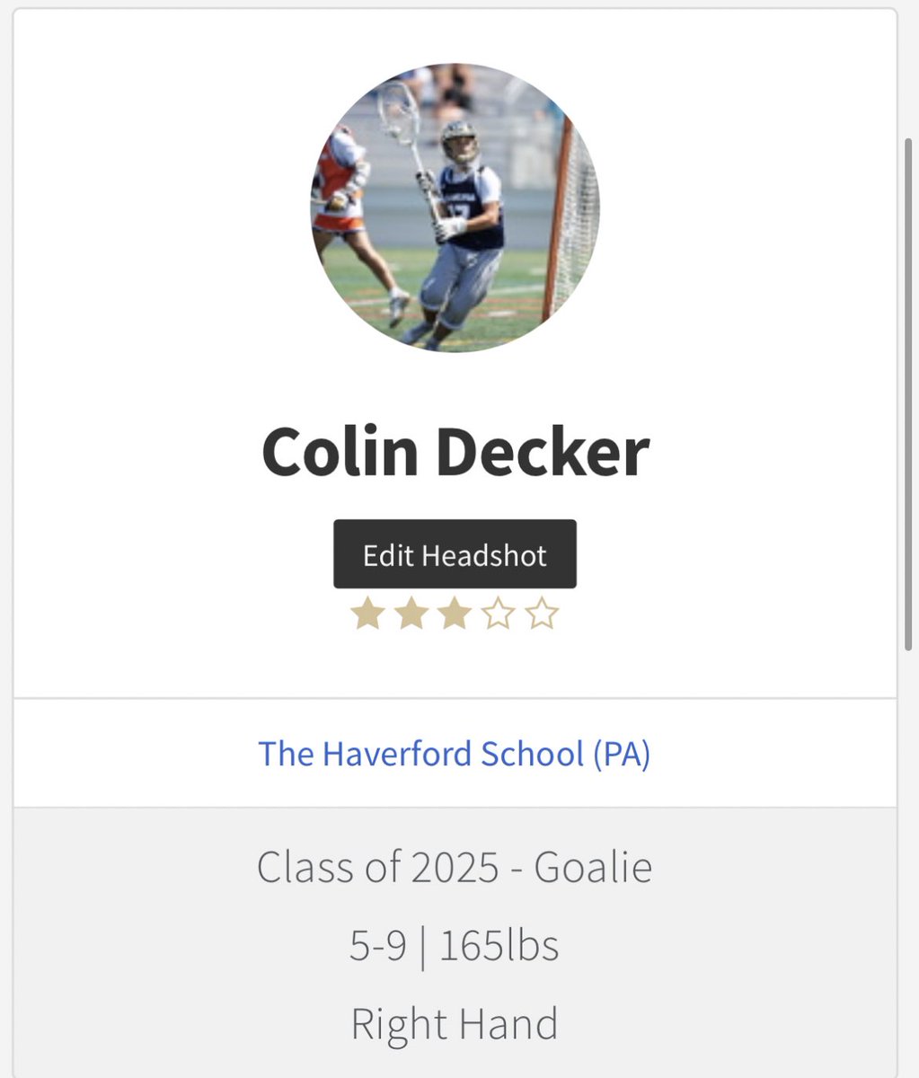 I’m honored and thankful to be named a ⭐️⭐️⭐️ by <a href="/Inside_Lacrosse/">Inside Lacrosse</a> and <a href="/tyxanders/">Ty Xanders</a>