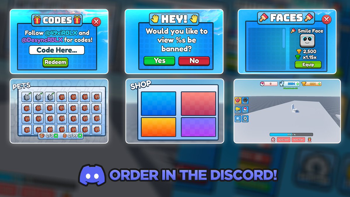 ✅My UI Commissions Have Opened!

📋 Discord: discord.gg/rweJkHaRQN

#ROBLOX #RobloxDev  #commissionsopen