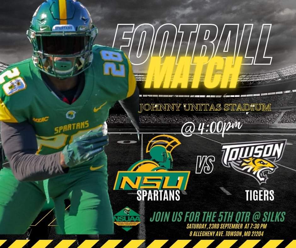 Spartans, come for the game. Stay for the social.

Join <a href="/NSUAABmore/">Baltimore Metro Chapter</a>
at Silk's sports bar for the post-game hangout.