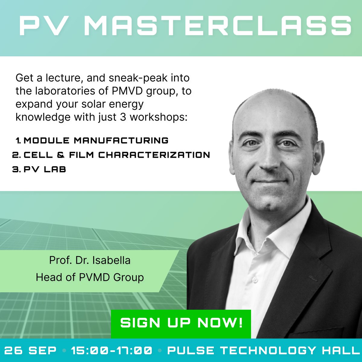 Join us for a free on-campus tour of four PV facilities by TU Delft Energy Club on  September 26th, 2023. Register now: forms.gle/tnsSVFPieKFzLN…