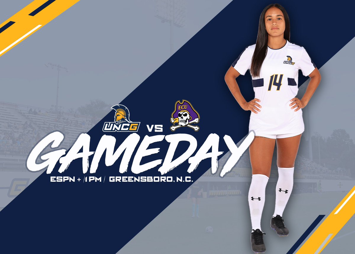 UNCGWSoccer's tweet image. Guess what!? It’s GAMEDAY 

🆚 ECU
🕒 1 p.m.
📍Greensboro, N.C.
🏟️ UNCG Soccer Stadium
🎟️ FREE ADMISSION
📺 go.uncg.edu/s14z1r
📊 go.uncg.edu/s14z2h
#letsgoG