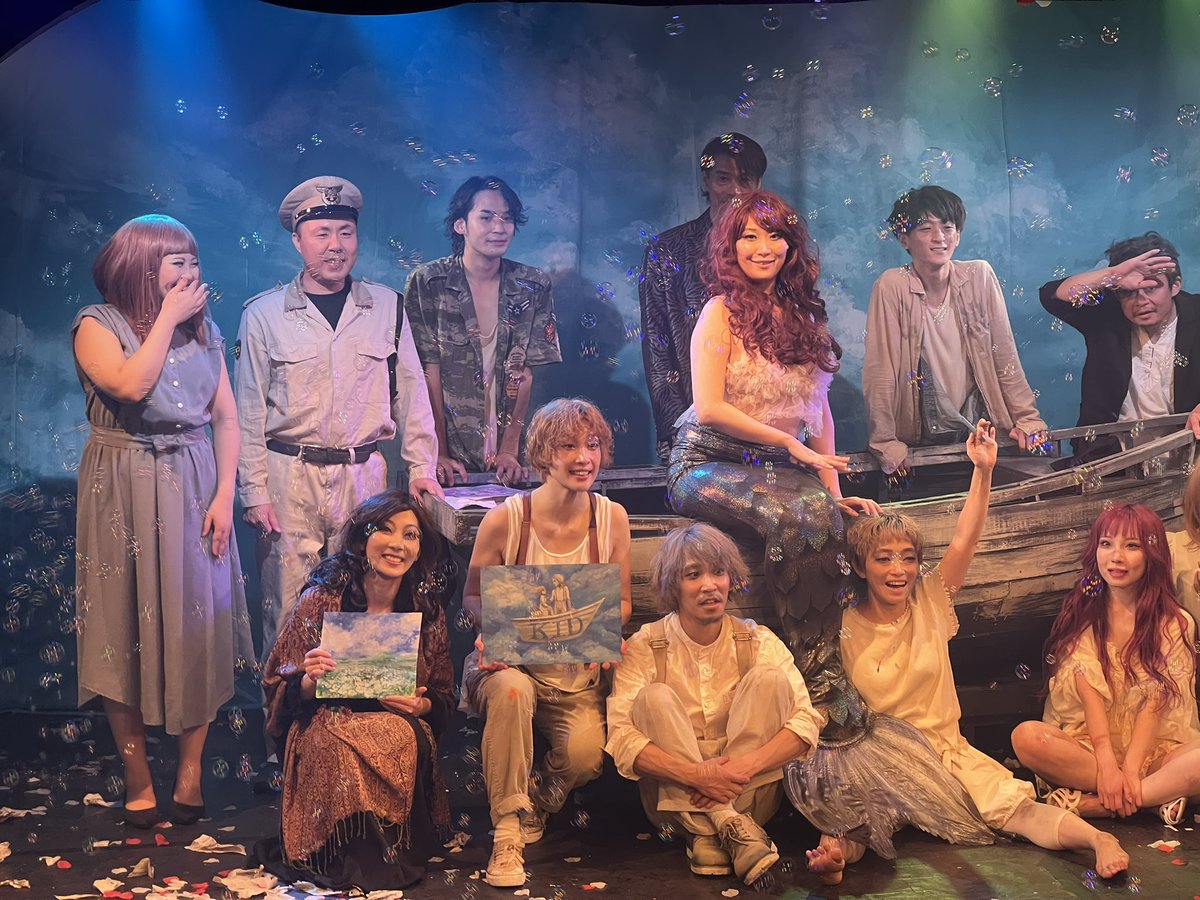 40project's tweet image. #深海洋燈「#KID2023 」観劇。とある戦争下の国を舞台に国外逃亡や児童売買を描く。2時間半を超える大作だが素晴らしい作品だった。演出も面白いし1部2部の描き分けもうまい。何より下北で観てた高橋孝衣さんの作品を支える好演が素敵過ぎて印象深い。瑠花さん傳田圭菜さんも良かった。お薦め！