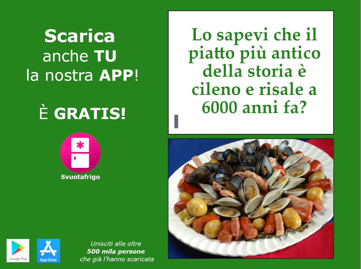 Svuotafrigo's tweet photo. Il Curanto veniva tradizionalmente preparato due volte all'anno, durante l'estate e l'inverno, quando il mare si ritirava abbastanza per raccogliere le conchiglie necessarie per ottenere vongole, lumache e granchi. Nel corso del tempo, la ricetta si è arricchita ... https://t.co/d88VQBKxKC