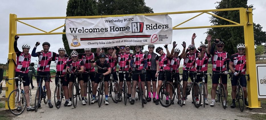 TheNickWrighty's tweet photo. An excellent 2 days of cycling: Wetherby ➡️ Whitby + back (over The Yorkshire Moors) with a great bunch organised by Wetherby RUFC in honour of a dear friend, Rich Jones, raising awareness for @bloodcancer_uk &amp; funds for Leeds based charity Pheonix Health &amp; Wellbeing 👍 https://t.co/dN47ujcMnK