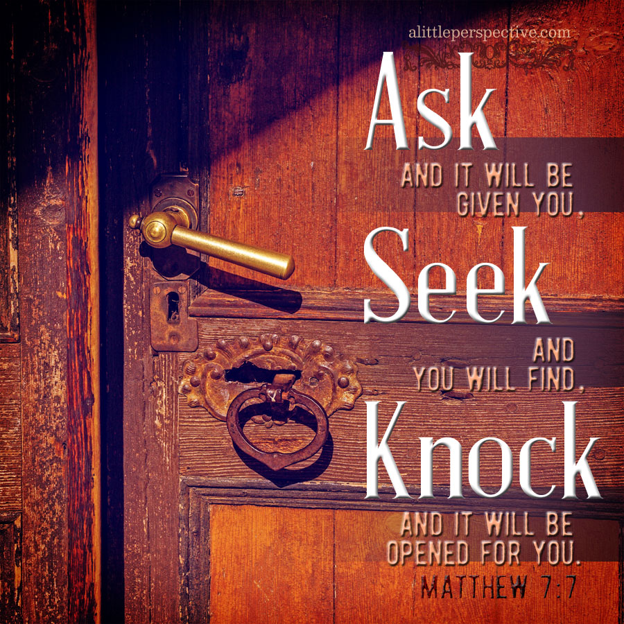 DentonKollar's tweet photo. #Jesus said, “Ask, and it will be given you. Seek, and you will find. Knock, and it will be opened for you.”

- Matthew 7:7 (WEB) https://t.co/OSUXKx5SIw