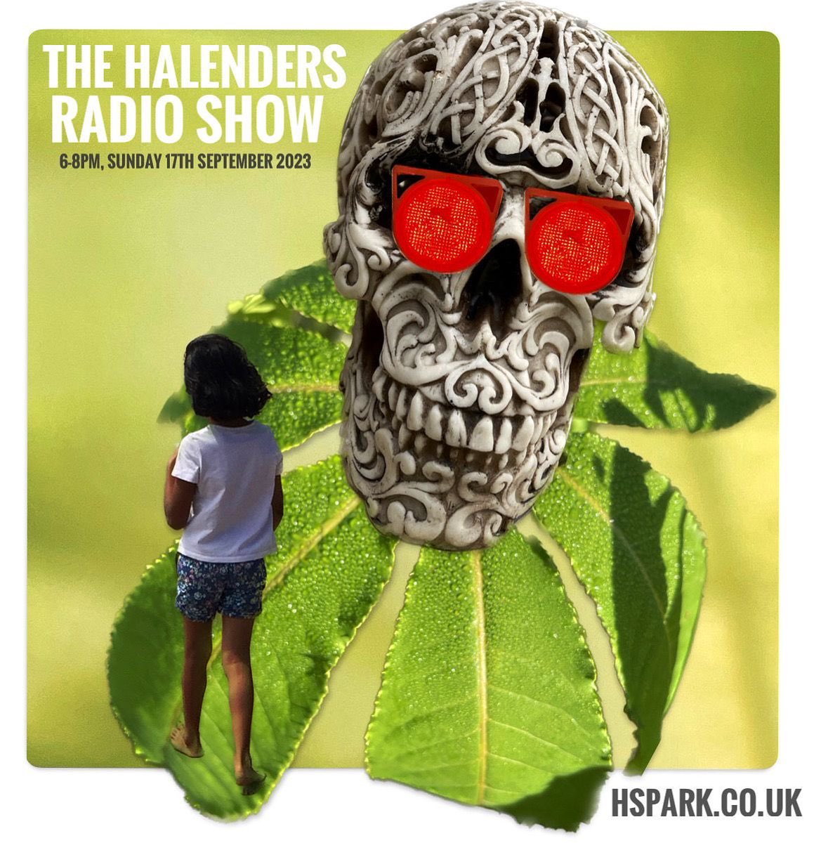 My live Halenders Show will chart the stages of a human life: love, birth, childhood, adulthood, ageing & of course death - via titles of songs by Adele, Black Sabbath, Patrick Hernandez, Deep Purple, Nirvana, Ian Dury, Midlake, Sugarfungus & many more. Join me from 6-8pm tonight