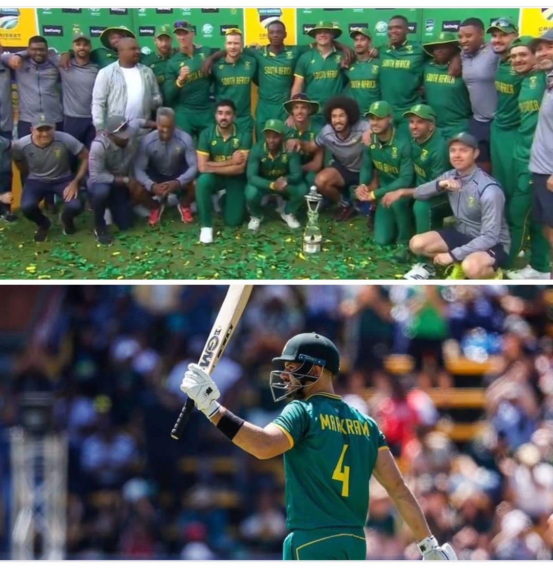 #SouthAfrica beat #Australia 
5 Match #ODI Series 3-2 🇿🇦🏏

Player of the Series - #AidenMarkram (5 Matches, 225 Runs) 👏

#SAvAUS #SAvsAUS #Proteas #SouthAfricaCricket #CricketTwitter #Cricket #CricketNews