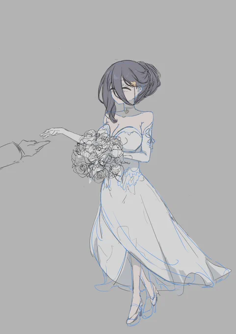 "Lately, I've been spending time adjusting my life and drawing. I'm absolutely in love with this character. Wishing everyone that every day in the future is absolutely perfect!" 