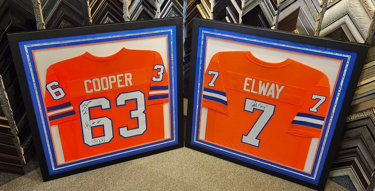 FrameDeArt's tweet photo. Go Broncos #WASvsDEN No matter your team let us jazz up your jersey!
#Broncos #DenverBroncos #Elway #JohnElway #Holographic #MarkCooper #NFL #football #Denver #Colorado #framing #customframing #pictureframing #art #decor #walldecor #milehighcity #cityofdenver #cityofEnglewood #shoplocal #shopsmall #madeinEnglewood
@TruVueGlazing