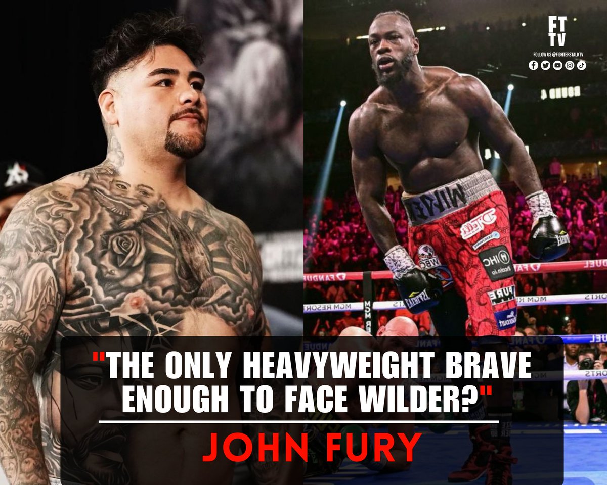 John Fury claims Andy Ruiz Jr. is the lone fearless contender willing to take on Deontay Wilder, while other top heavyweights avoid the 'Bronze Bomber.' Read the full story here: fighterstalktv.com/news/other-tha…… #Boxing