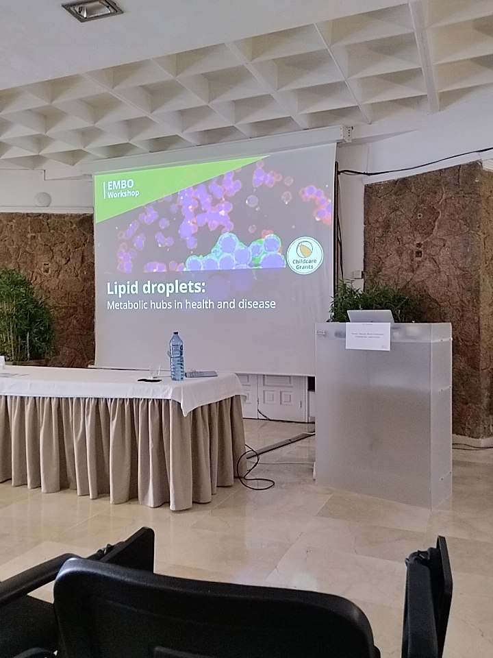 Juanaloca2002's tweet photo. We are about to start!! #EMBOlipidDroplets #SanFeliuDeGrixols #ExcitingScience @EMBOevents @EMBO https://t.co/Fi6wKwXHCL