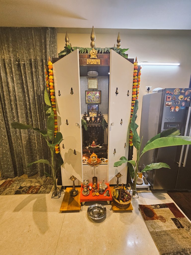 DrDeepakKrishn1's tweet image. All set and Kadubu getting ready for #VinayakarChathurthi and #SwarnaGowri