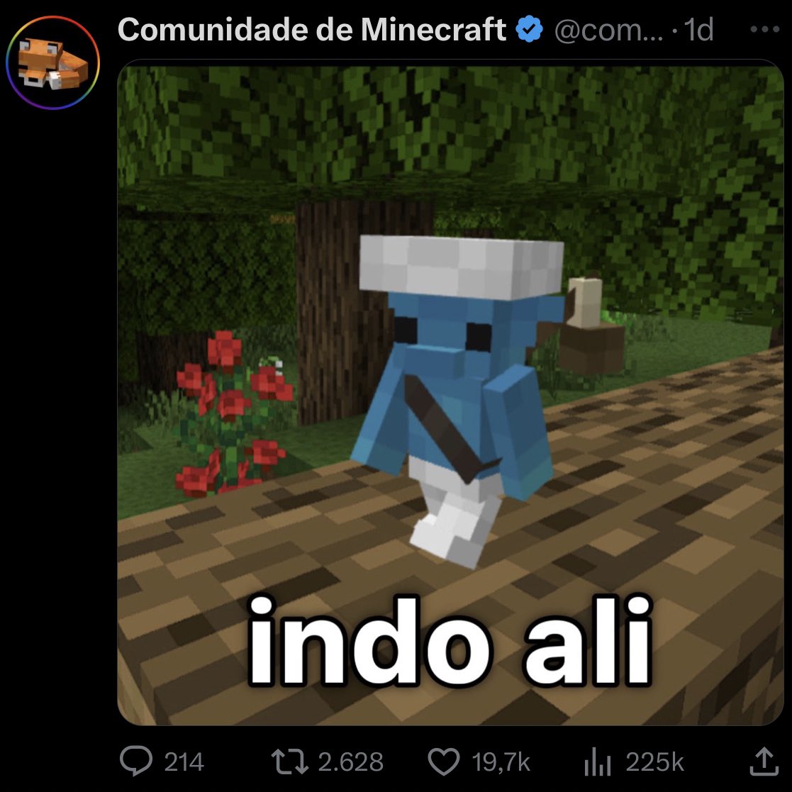 Comunidade de Minecraft on X: os dois memes do ano   / X