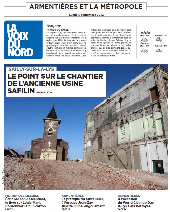 Bonjour, voici la une de votre édition. Bonne journée.
Plus d’infos => journal.lavoix.com