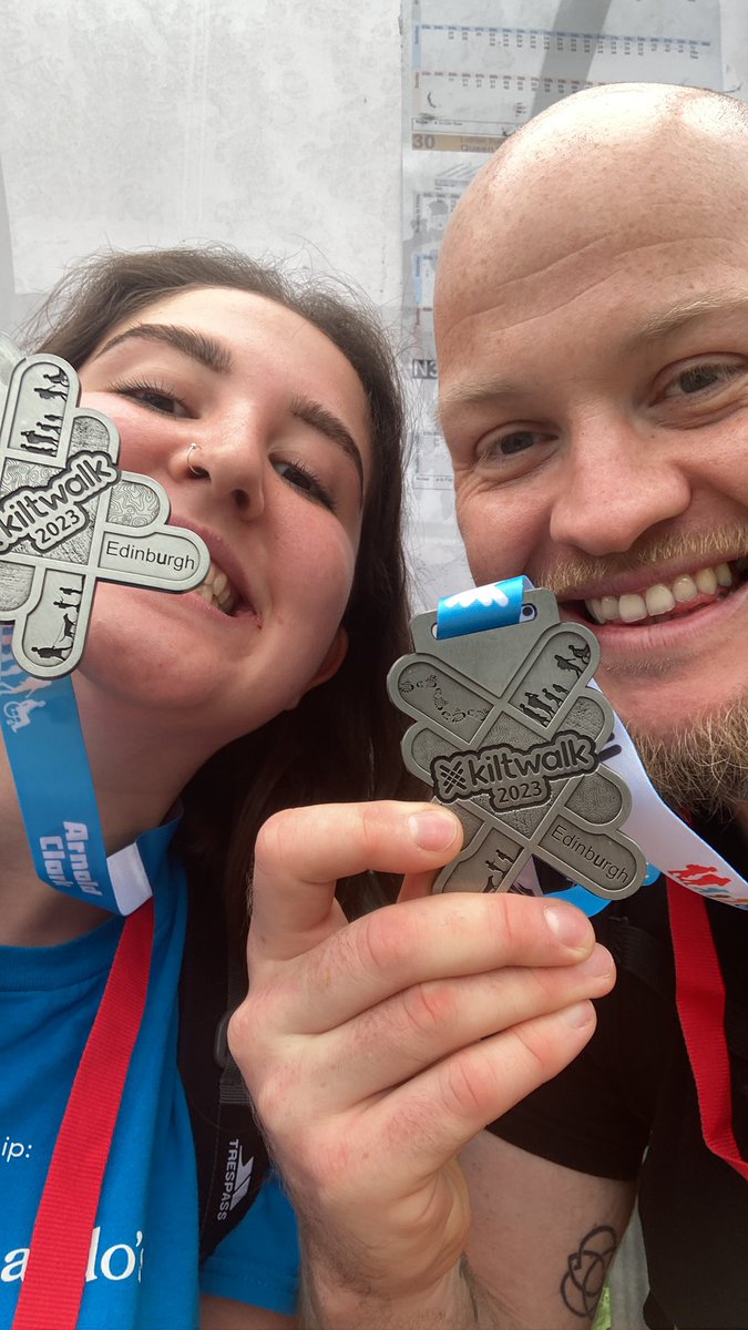 Massive shout out to Charis and Will from the Bridge of Earn <a href="/coopuk/">Co-op</a> for completing the #KiltwalkEdinburgh for <a href="/barnardos/">Barnardo’s</a> raising £250 ♥️ #coopradio