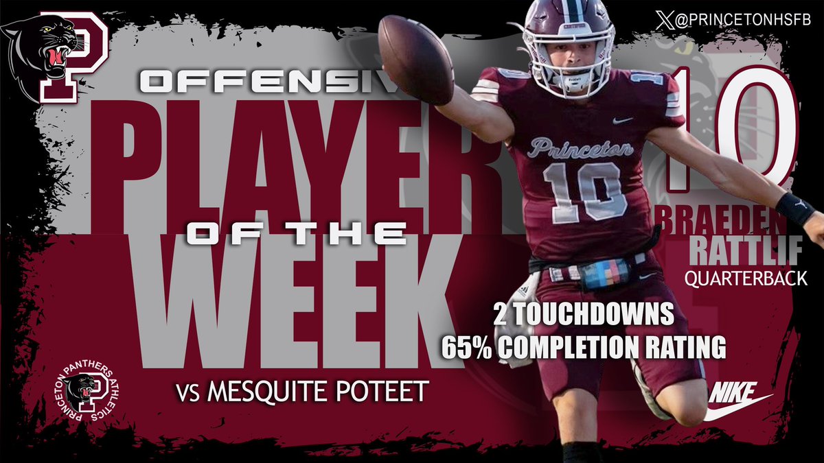 Offensive player of the week. #RESPECT